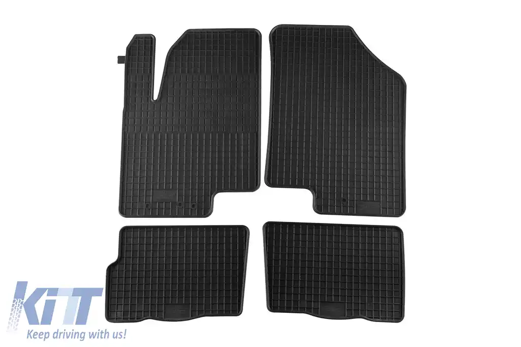 Mochete de cauciuc specifice, potrivite pentru Kia Soul 2009-2014, set de 4 piese, culoare neagră