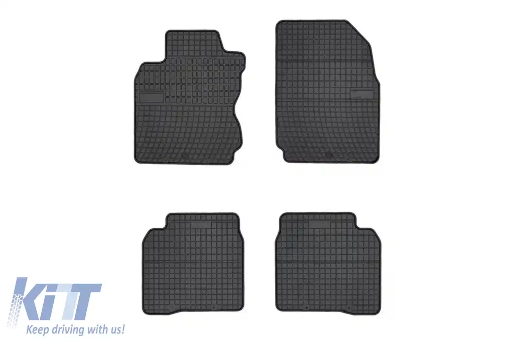 Mochete de cauciuc specifice, potrivite pentru Nissan Note 2006-2012, set de 4 piese, culoare neagră din seria Frogum El Toro