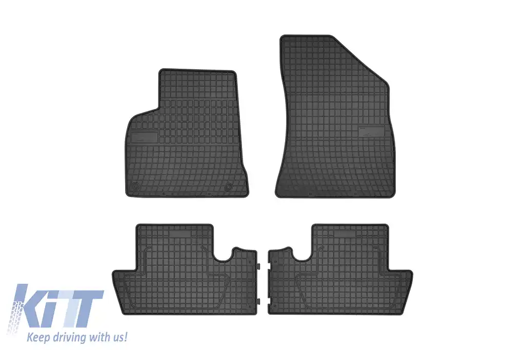 Mochete de cauciuc specifice potrivite pentru Peugeot 5008 2010-2017, set de 4 piese, culoare neagră din seria Frogum El Toro