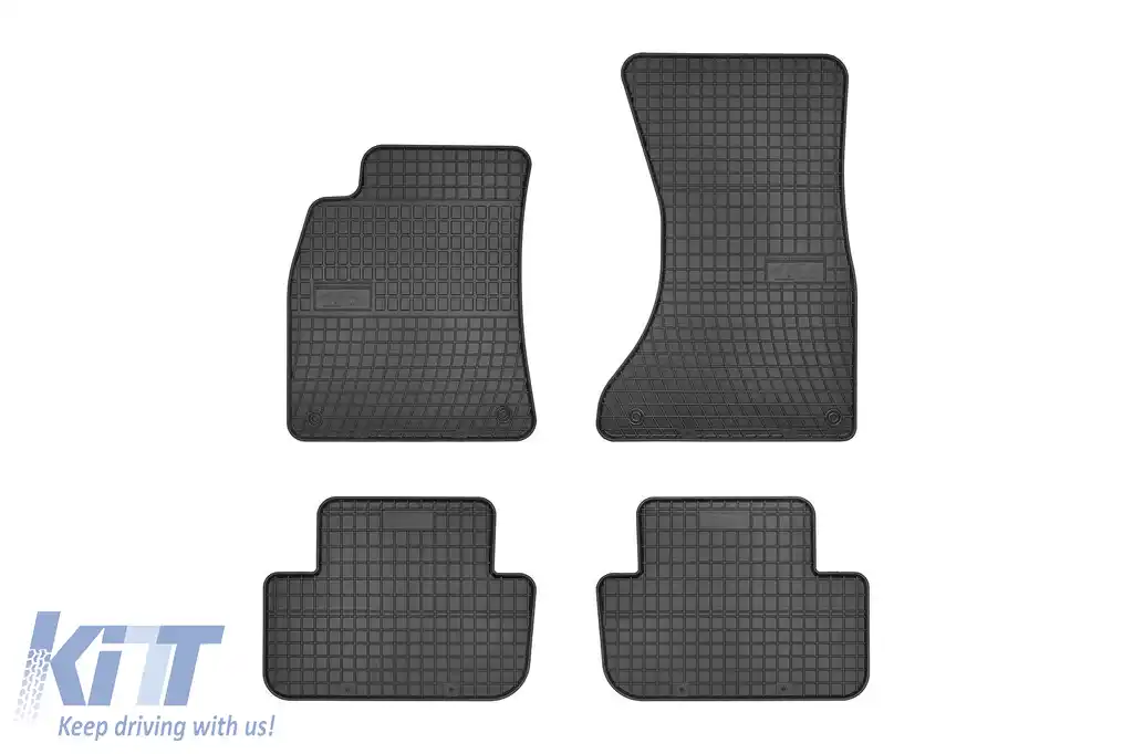 Mochete de cauciuc specifice, potrivite pentru Audi A4 B8 2007-2015, set de 4 piese, culoare neagră din seria Frogum El Toro