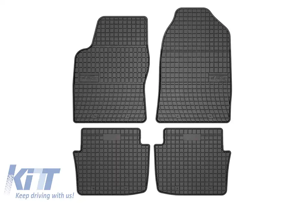 Mochete de cauciuc specifice, potrivite pentru Saab 9-5 1997-2005, set de 4 piese, culoare neagră din seria Frogum El Toro