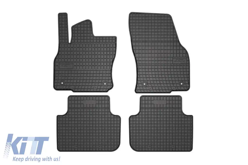 Mochete de cauciuc specifice, potrivite pentru Audi Q3 după 2018, set de 4 piese, culoare neagră