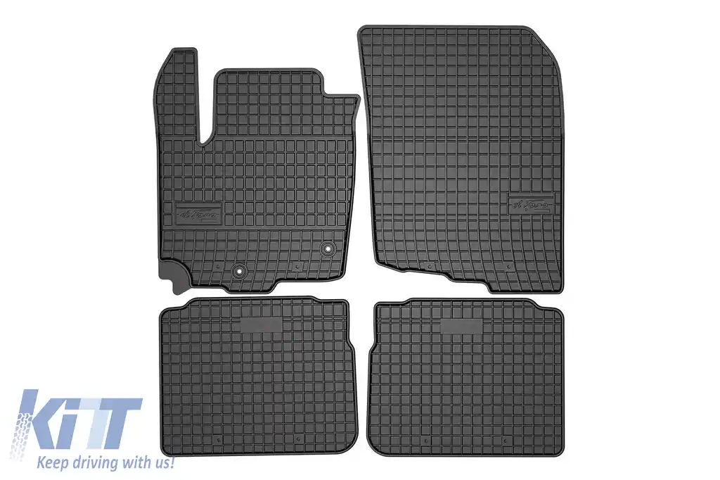 Mochete de cauciuc specifice, potrivite pentru Suzuki SX4 S-cross Mild Hybrid după 2020, set de 4 piese, culoare neagră