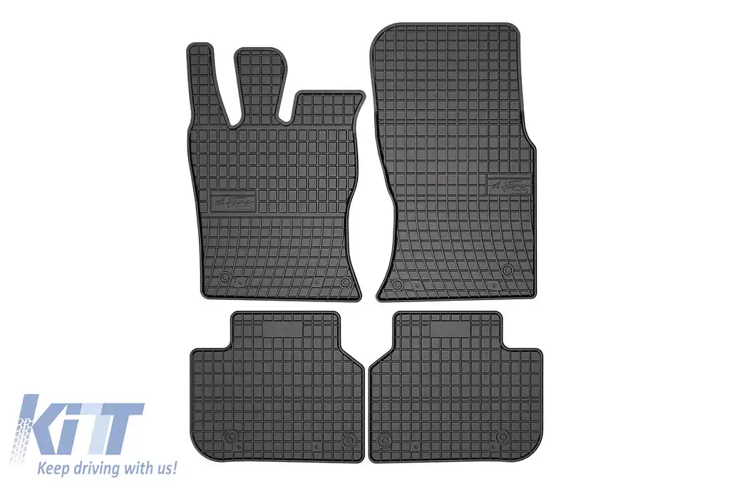 Mochete de cauciuc specifice, potrivite pentru Jaguar XF după 2015, set de 4 piese, culoare neagră
