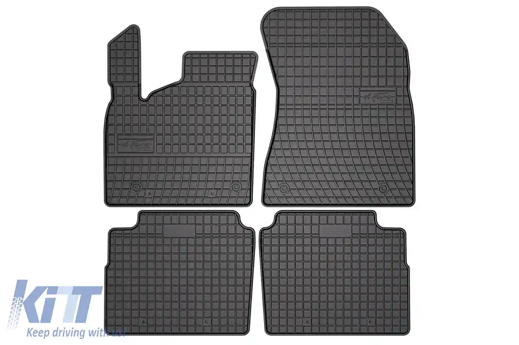 Mochete de cauciuc specifice potrivite pentru Nissan X-Trail după 2021, set de 4 piese, culoare neagră