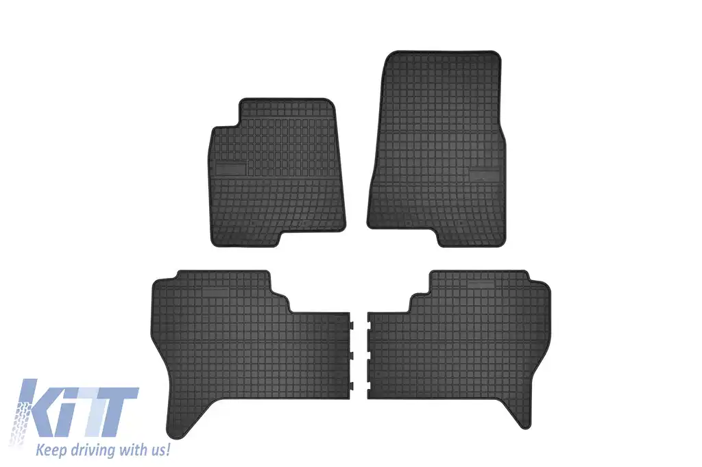 Mochete de cauciuc specifice, potrivite pentru Mitsubishi Pajero 2001-2007, set de 4 piese, culoare neagră din seria Frogum El Toro