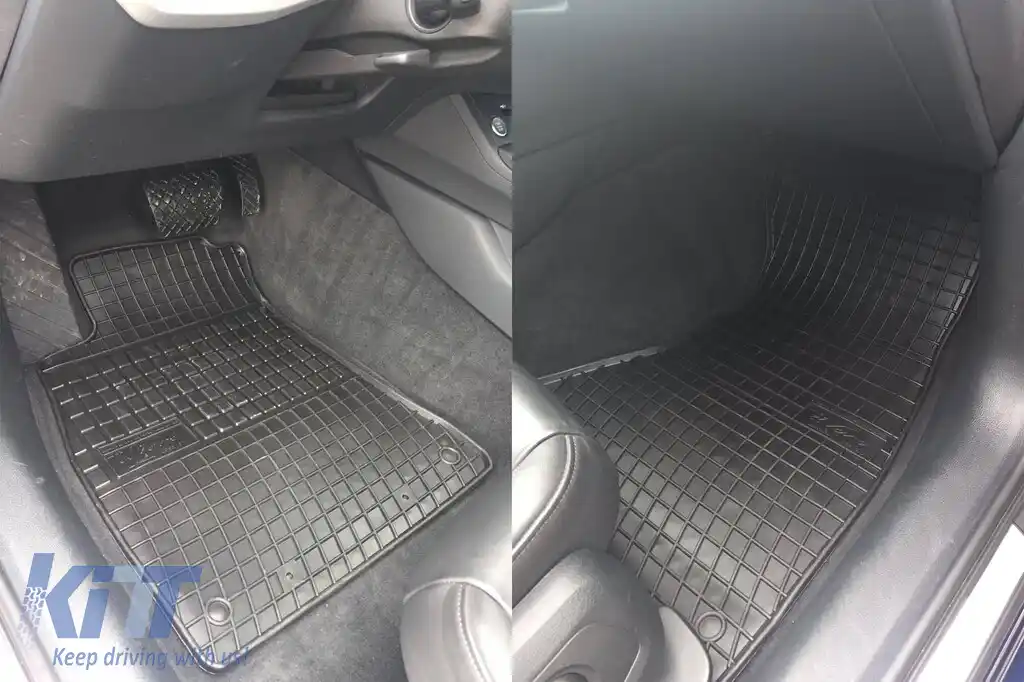 Mochete de cauciuc specifice, potrivite pentru Audi A4 B9 după 2015, set de 4 piese, culoare neagră-image-6231378