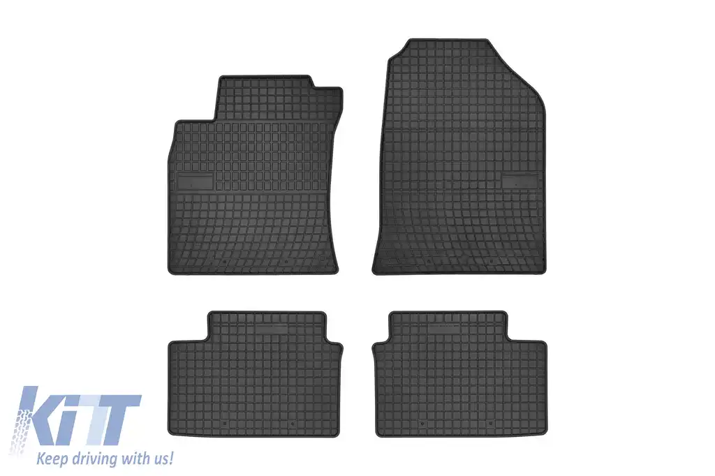 Mochete de cauciuc specifice potrivite pentru Hyundai i30 după 2017, set de 4 piese, culoare neagră