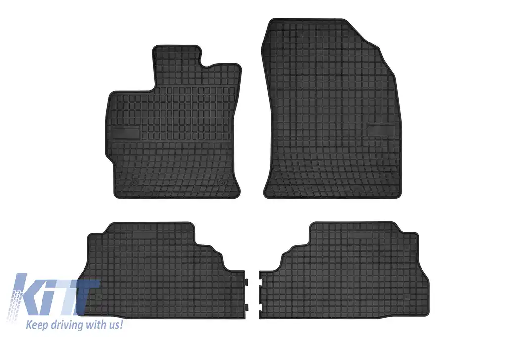 Mochete de cauciuc specifice, potrivite pentru Toyota Prius Plus după 2011, set de 4 piese, culoare neagră