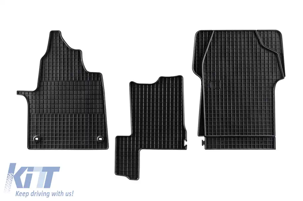 Mochete de cauciuc specifice potrivite pentru Peugeot Expert, Traveller, Citroen Jumpy, Spacetourer, Toyota Proace, Proace Verso, după 2016, Fiat Scudo după 2022, set de 3 piese, culoare neagră