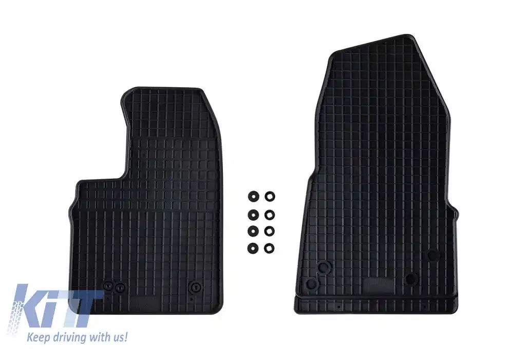 Mochete de cauciuc specifice, potrivite pentru Ford Transit Custom, Tourneo Custom după 2012 cu 2-3 locuri, Transit după 2014 cu transmisie automată, set de 2 piese, culoare neagră-image-6243102