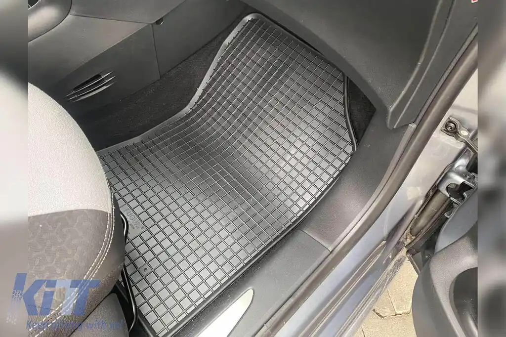 Mochete de cauciuc specifice potrivite pentru Citroen C3, DS3 2010-2016, set de 4 piese, culoare neagră-image-6248310