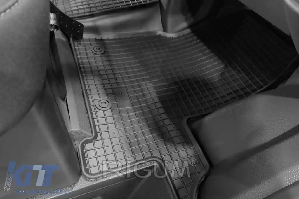 Mochete de cauciuc specifice potrivite pentru Ford Tourneo, Transit Custom după 2012, 3 locuri, Transit Custom după 2018, cu 2 sau 3 locuri, cu transmisie manuală, set de 3 piese, culoare neagră-image-6248552