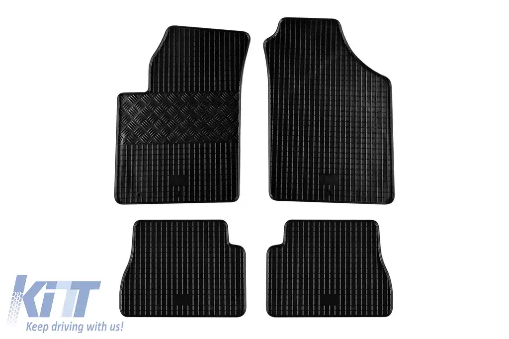 Mochete de cauciuc specifice, potrivite pentru Kia Picanto după 2005, set de 4 piese, culoare neagră