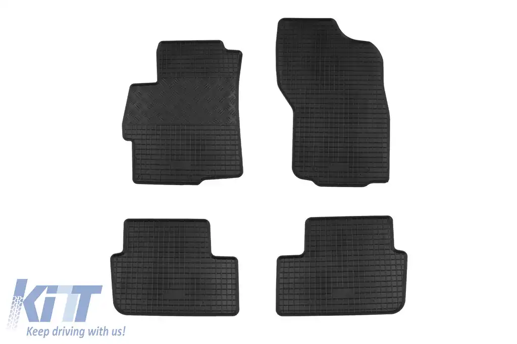 Mochete de cauciuc specifice, potrivite pentru Mitsubishi Lancer după 2008, set de 4 piese, culoare neagră