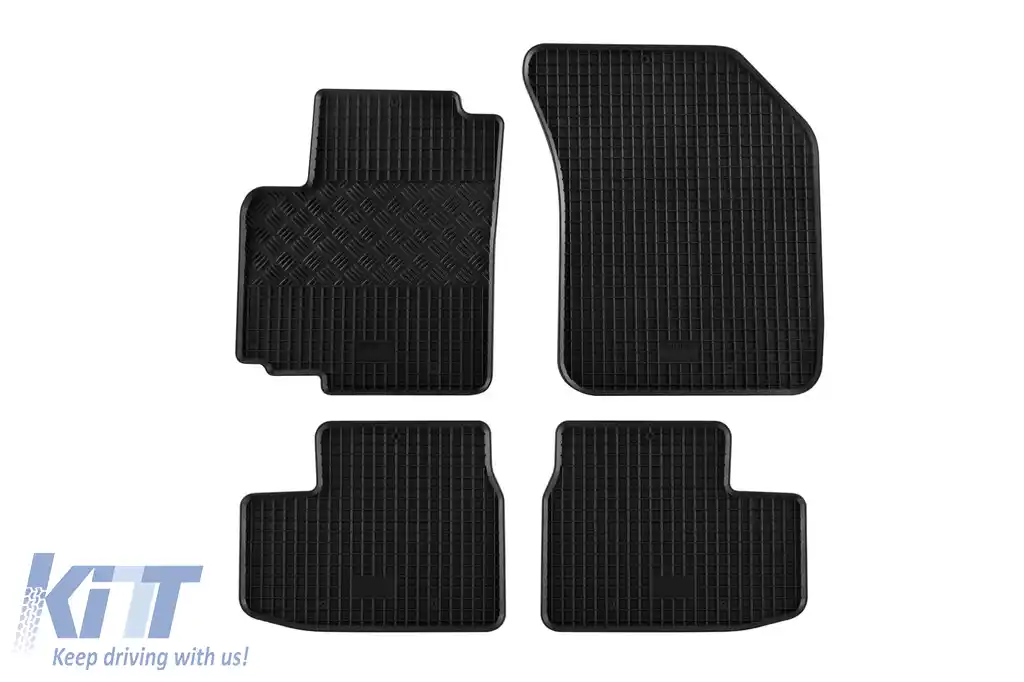 Mochete de cauciuc specifice, potrivite pentru Opel Agila, Suzuki Splash după 2008, set de 4 piese, culoare neagră