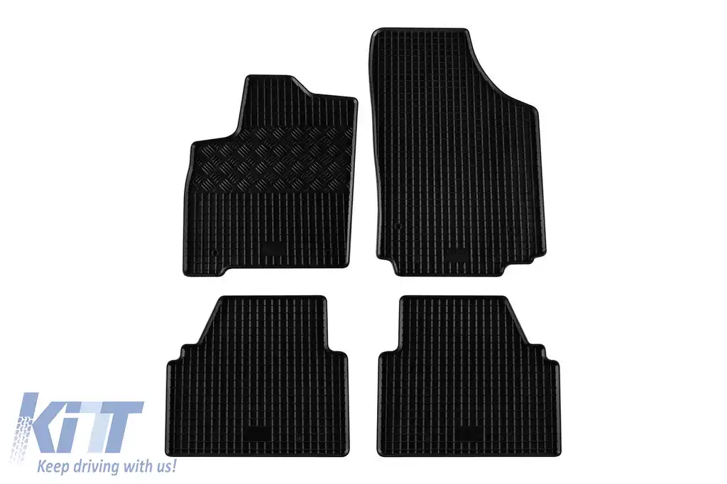 Mochete de cauciuc specifice, potrivite pentru Opel Meriva A 2003-2010, set de 4 piese, culoare neagră