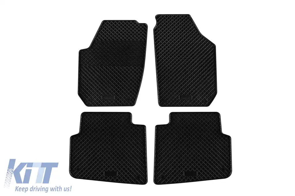Mochete de cauciuc specifice, potrivite pentru Skoda Roomster 2006-2015, set de 4 piese, culoare neagră-image-6249055