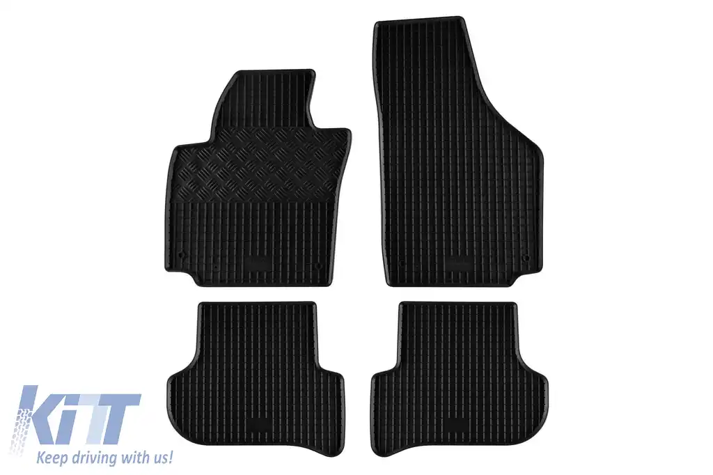 Mochete de cauciuc specifice, potrivite pentru Skoda Yeti după 2009, set de 4 piese, culoare neagră
