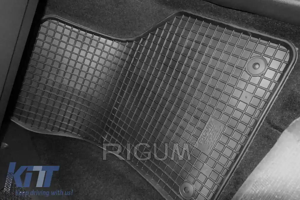 Mochete de cauciuc specifice potrivite pentru Audi A3 Sportback după 2013, Volkswagen Golf 7 2012-2020, Golf 8 hatchback, hatchback GTE după 2020, Seat Leon 2013-2019, set de 4 piese, culoare neagră-image-6249115