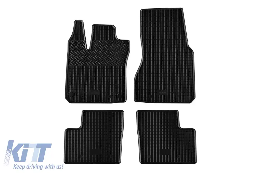 Mochete de cauciuc specifice, potrivite pentru Renault Twingo, Smart Forfour după 2015, Smart Forfour EQ după 2017, set de 4 piese, culoare neagră