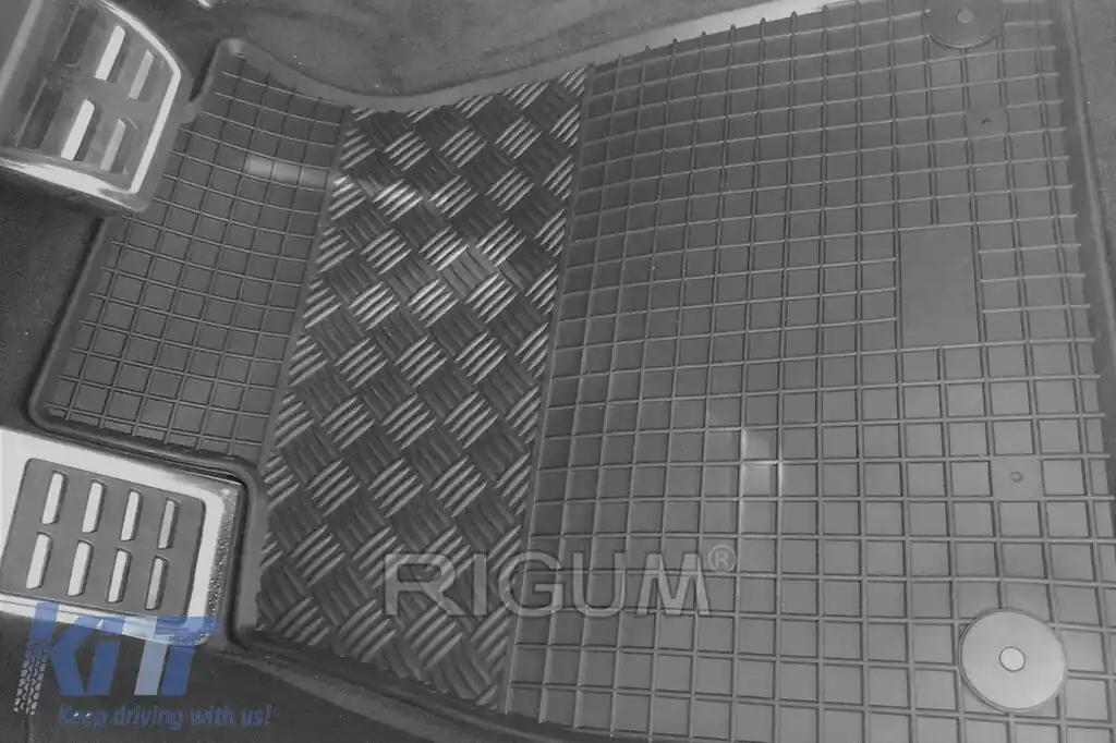 Mochete de cauciuc specifice, potrivite pentru Audi A4 după 2015, A5 după 2018, set de 4 piese, culoare neagră-image-6249459