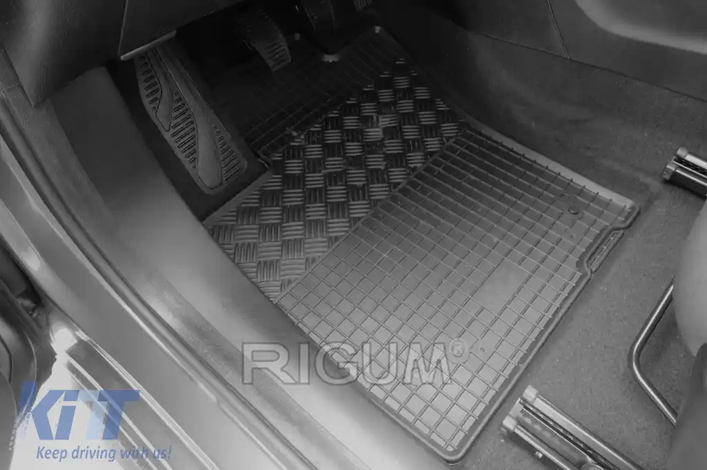 Mochete de cauciuc specifice potrivite pentru Fiat Tipo hatchback, sedan, wagon după 2016, set de 4 piese, culoare neagră-image-6249478