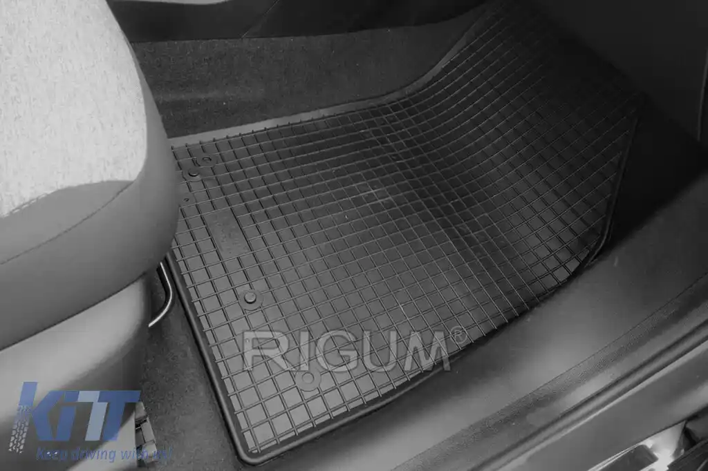 Mochete de cauciuc specifice potrivite pentru Fiat Tipo hatchback, sedan, wagon după 2016, set de 4 piese, culoare neagră-image-6249479