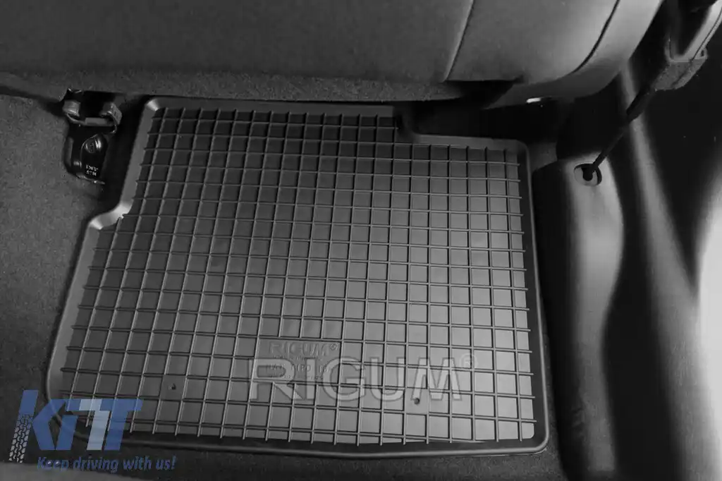 Mochete de cauciuc specifice potrivite pentru Fiat Tipo hatchback, sedan, wagon după 2016, set de 4 piese, culoare neagră-image-6249480