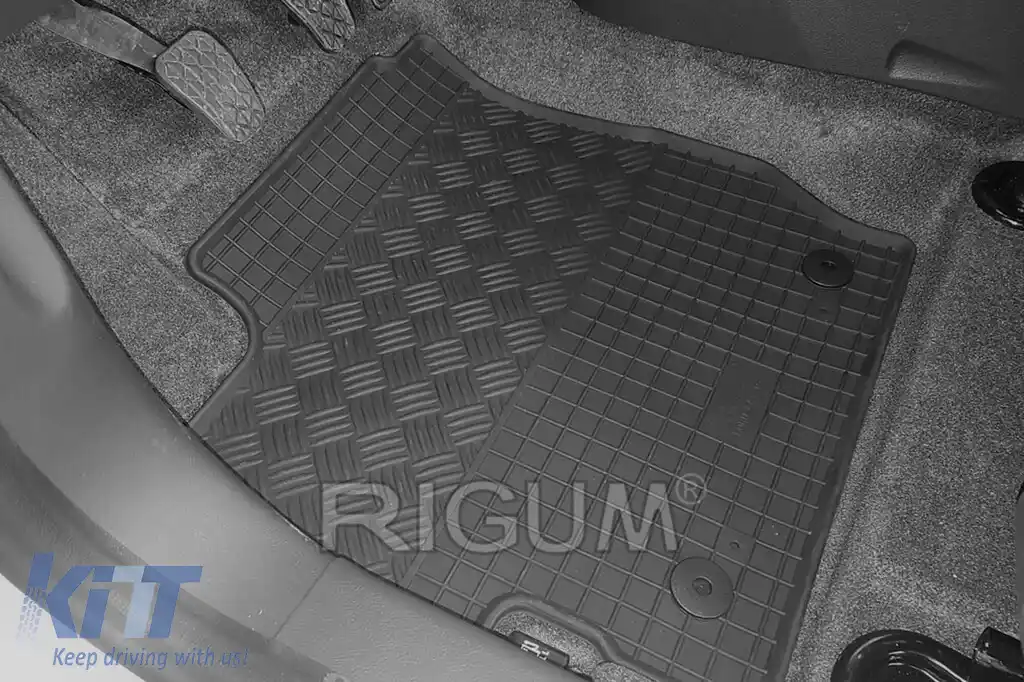 Mochete de cauciuc specifice, potrivite pentru Ford KA+ după 2016, set de 4 piese, culoare neagră-image-6249565