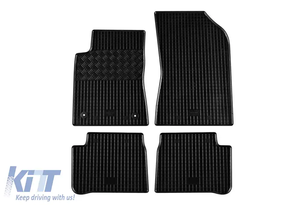 Mochete de cauciuc specifice, potrivite pentru Citroen C3 2017-2022, după 2022, set de 4 piese, culoare neagră