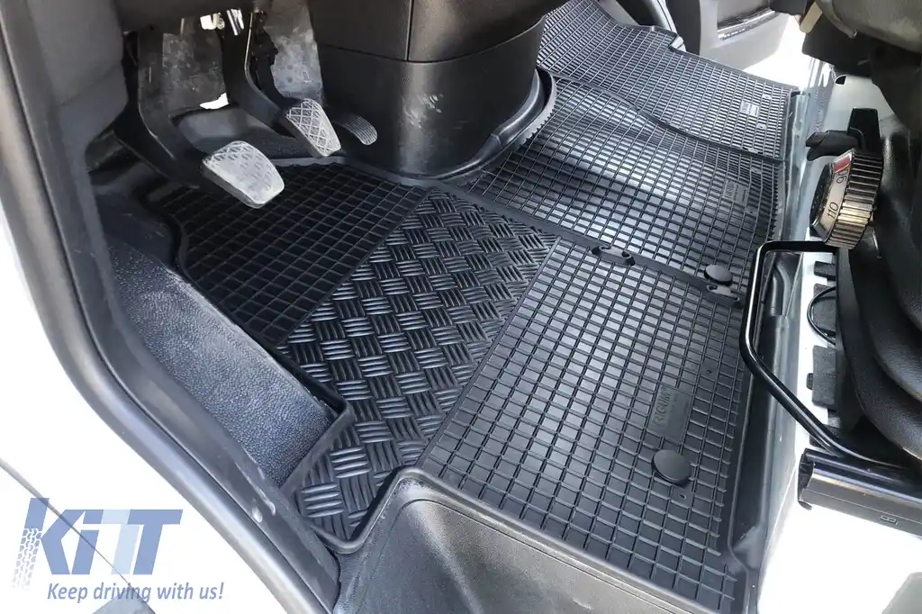 Mochete de cauciuc specifice potrivite pentru Mercedes Sprinter 907 după 2018 cu 2 sau 3 locuri, set de 3 piese, culoare neagră-image-6249776