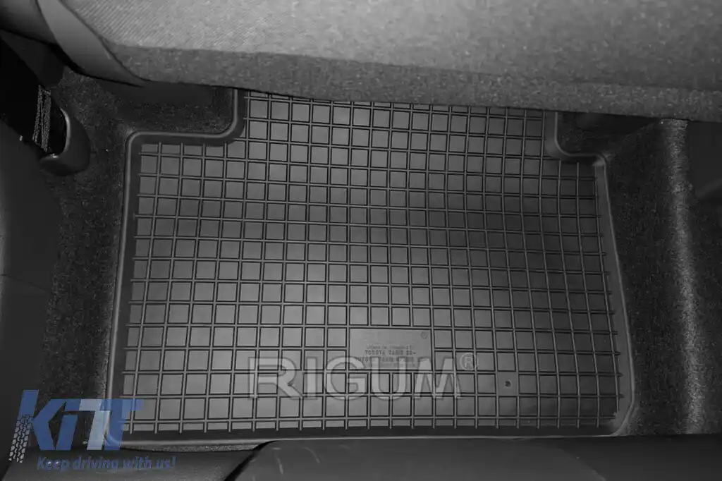 Mochete de cauciuc specifice, potrivite pentru Toyota Yaris, Yaris Hybrid, Yaris Cross după 2020, Mazda 2 Hybrid după 2022, set de 4 piese, culoare neagră-image-6249946