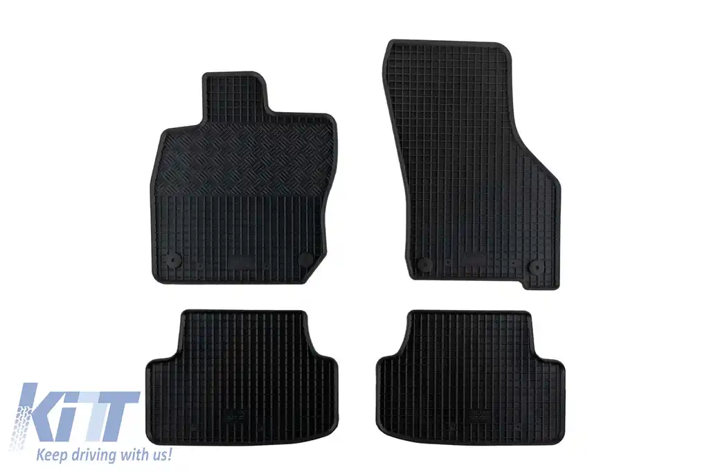 Mochete de cauciuc specifice, potrivite pentru Audi A3 după 2020, set de 4 piese, culoare neagră