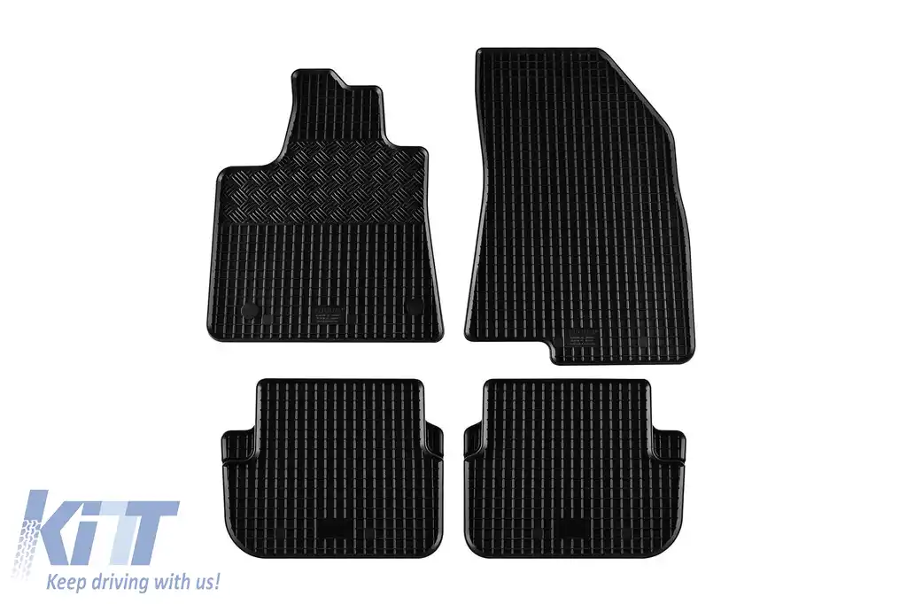 Mochete de cauciuc specifice potrivite pentru Dacia Logan, Sandero, Sandero Stepway după 2021, set de 4 piese, culoare neagră