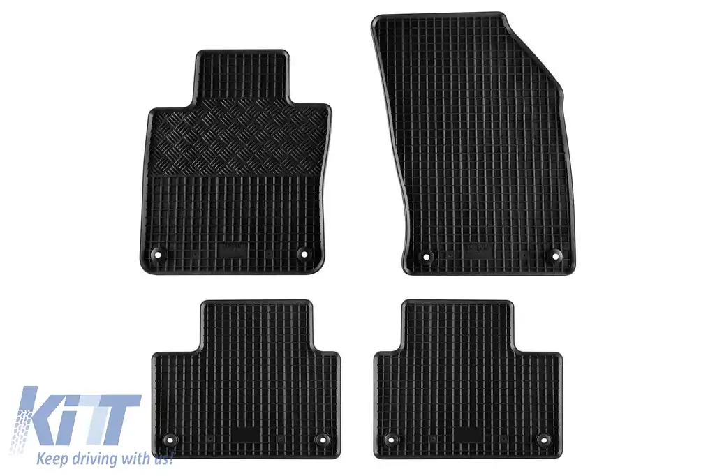 Mochete de cauciuc specifice potrivite pentru Volvo S60, S60 PHEV, V60, V60 PHEV după 2018, set de 4 piese, culoare neagră