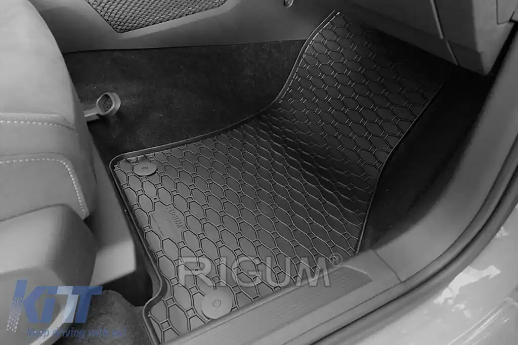 Mochete de cauciuc specifice potrivite pentru Seat Leon, Cupra Leon eTSI, Volkswagen Golf VIII eTSI hatchback, wagon, Skoda Octavia E-Tech după 2020, set de 4 piese, culoare neagră-image-6250132