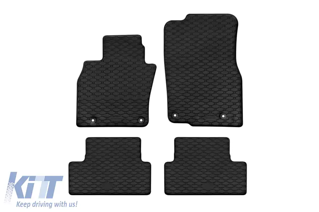 Mochete de cauciuc specifice, potrivite pentru Mazda CX-60, PHEV după 2022, set de 4 piese, culoare neagră