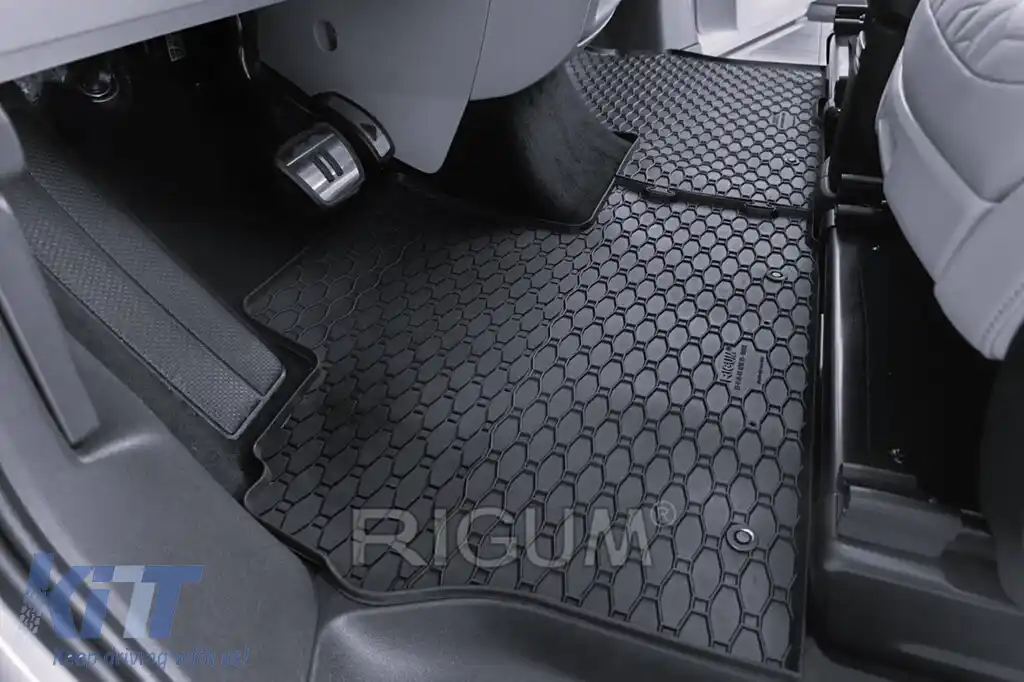 Mochete de cauciuc specifice potrivite pentru Volkswagen ID.Buzz 2 locuri, 3 locuri după 2023, set de 2 piese, culoare neagră-image-6250244