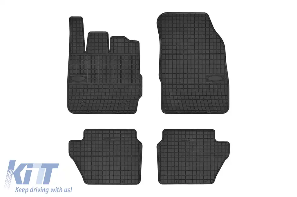 Mochete de cauciuc specifice potrivite pentru seria Frogum El Toro pentru Ford Fiesta 2008-2017, set de 4 piese, culoare neagră