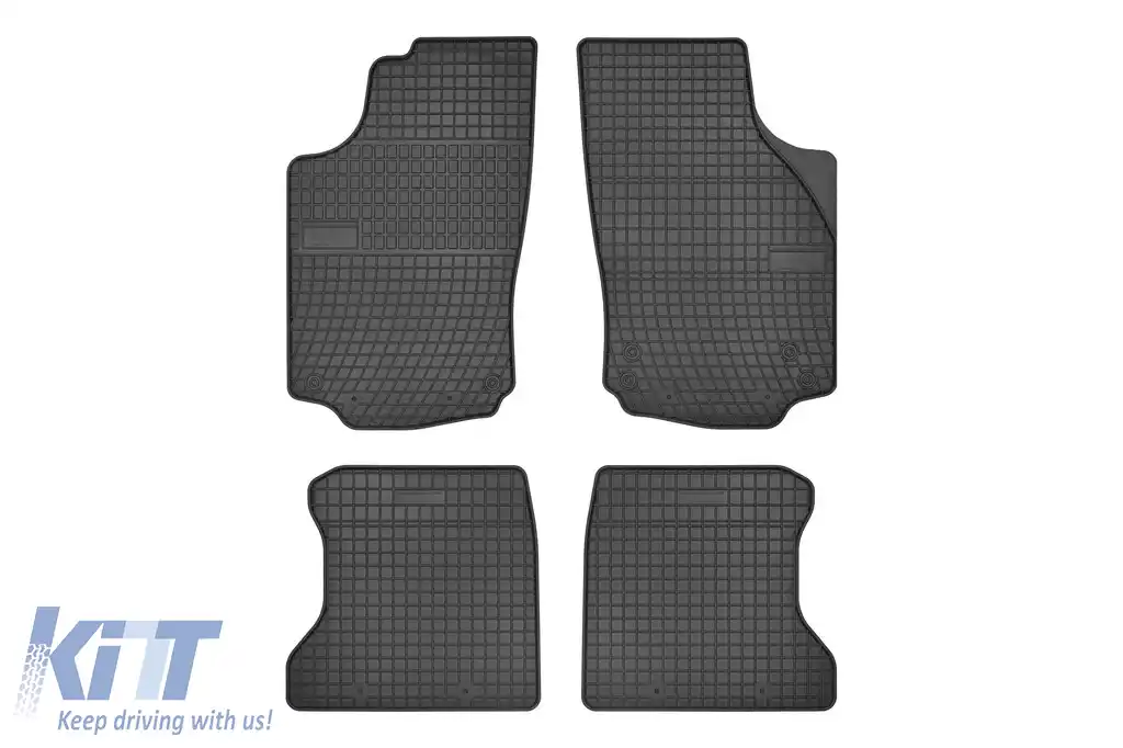 Mochete de cauciuc specifice, potrivite pentru Opel Combo C 2001-2011, 5 locuri, set de 4 piese, culoare neagră din seria Frogum El Toro
