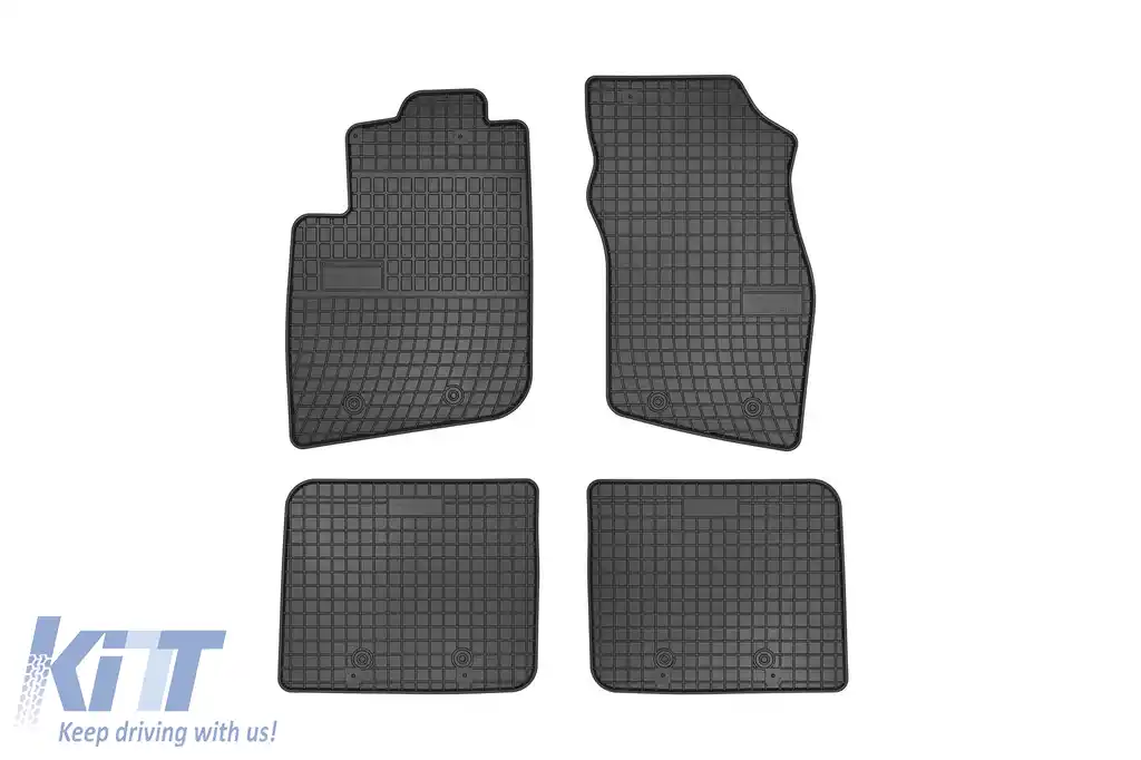 Mochete de cauciuc specifice, potrivite pentru seria Frogum El Toro pentru Volvo S40 1995-2004, V40 1995-2004, set de 4 piese, culoare neagră