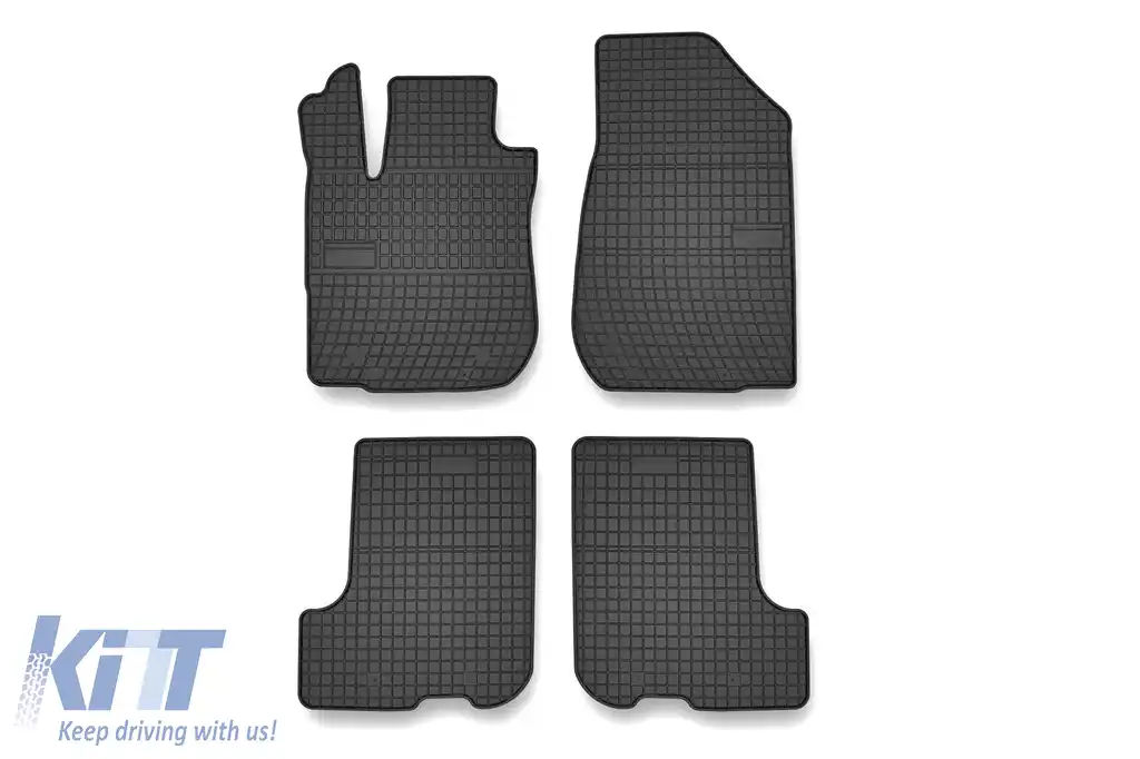 Mochete de cauciuc specifice, potrivite pentru Dacia Sandero, Sandero Stepway după 2018, set de 4 piese, culoare neagră din seria Frogum El Toro
