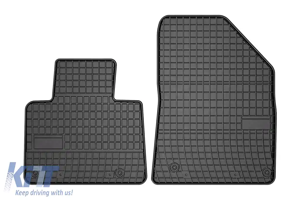 Mochete de cauciuc specifice, potrivite pentru Citroen C5 Aircross după 2017, față, set de 2 piese, culoare neagră