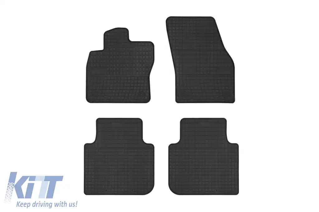 Mochete de cauciuc specifice potrivite pentru seria Frogum El Toro pentru Seat Tarraco, Skoda Kodiaq după 2017, set de 4 piese, culoare neagră
