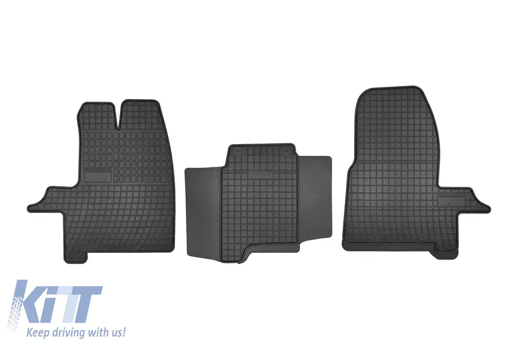 Mochete de cauciuc specifice, potrivite pentru Ford Custom după 2012, set de 3 piese, culoare neagră