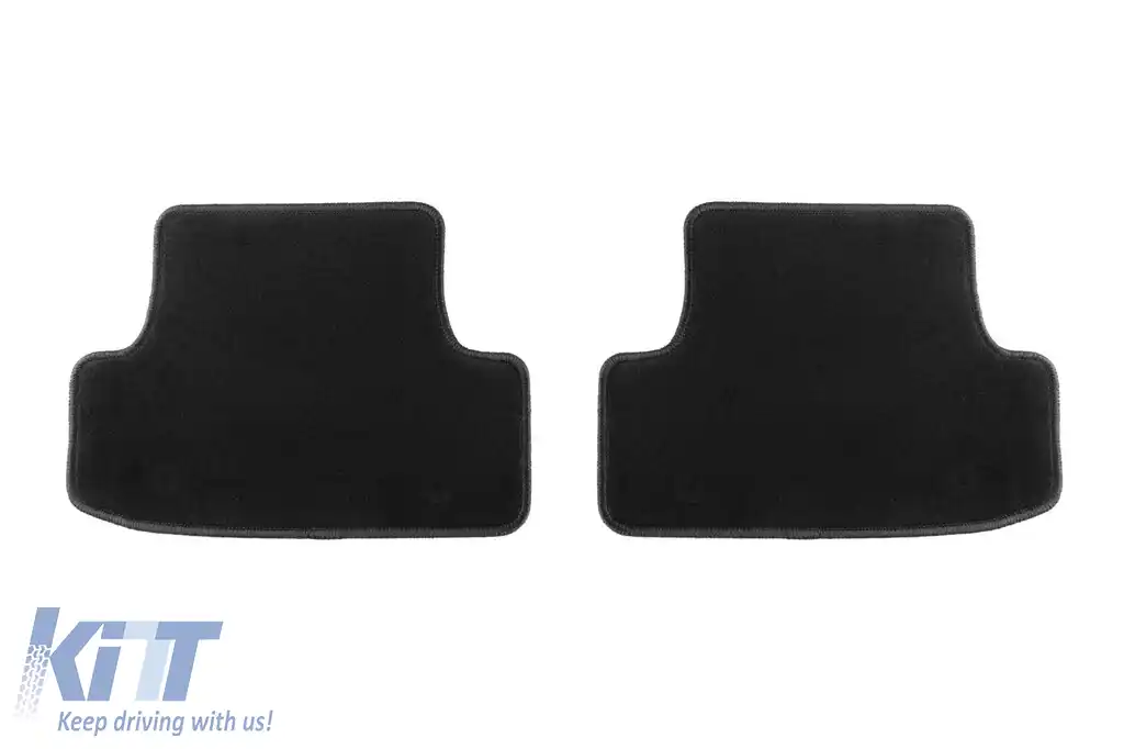 Mochete de podea din carpetă cu două straturi, potrivite pentru Audi Q2 după 2016, set de 4 bucăți, negre-image-6239493