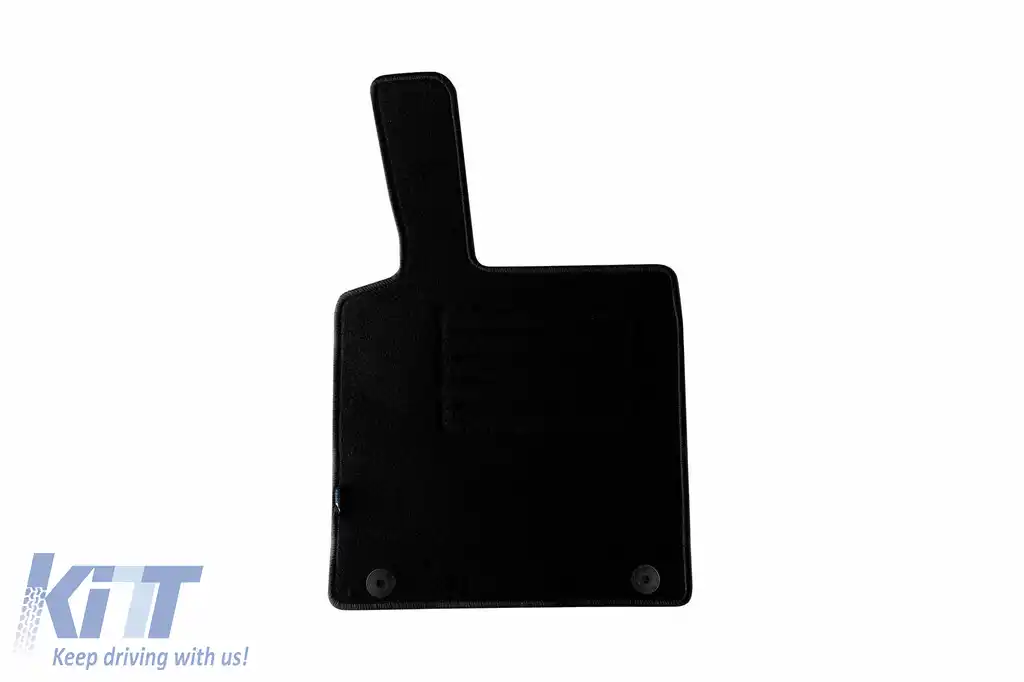 Mochete de podea din carpetă cu două straturi, potrivite pentru Smart ForTwo 2007-2014, de la Petex, țesătură Rex, set de 2 bucăți, negru-image-6239565