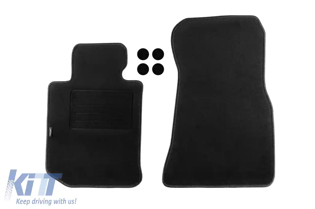 Mochete de podea din carpetă cu două straturi, potrivite pentru BMW 4 series G22 coupe după 2020, set de 4 bucăți, negru-image-6239585