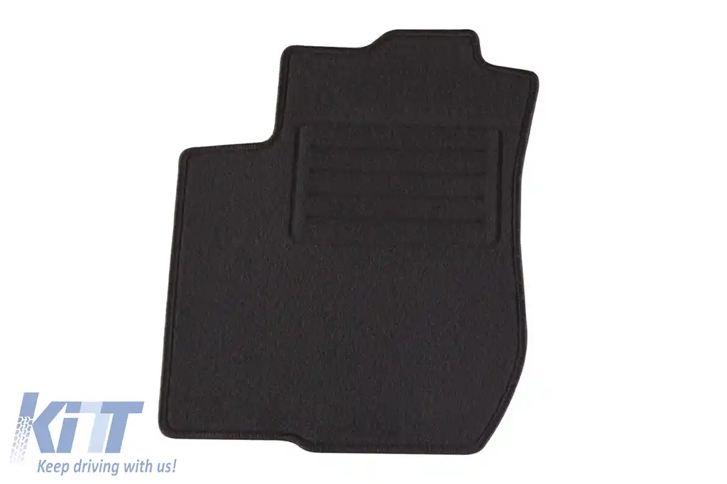 Mochete de podea din carpetă cu două straturi, potrivite pentru Skoda Octavia 1996-1999, din țesătură Rex, set de 4 bucăți, negre-image-6240498